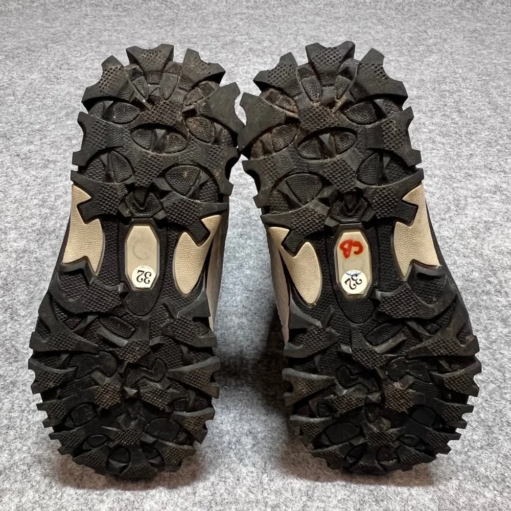 Coga Kids Black Silver Snowflake Faux Fur Lined Winter Snow Boots Size 32